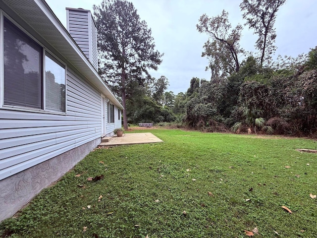 view of yard with a patio