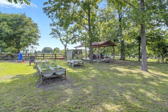 5975 Mount Pleasant Rd, Quincy, FL 32352 - view of yard with a gazebo