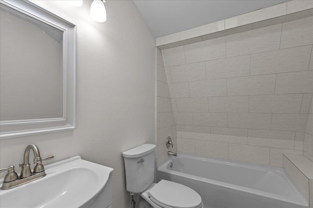 1334 Jr Howell Rd, Steinhatchee, FL 32359 - bathroom with toilet, vanity, and washtub / shower combination