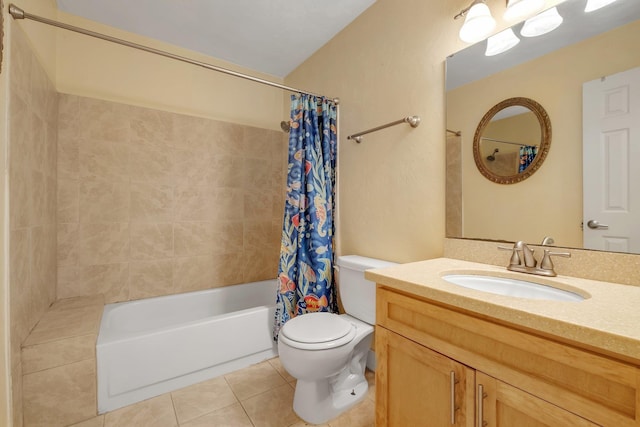 924 S Lipona Rd, Tallahassee, FL 32304 - bathroom featuring tile patterned flooring, vanity, and shower / tub combo