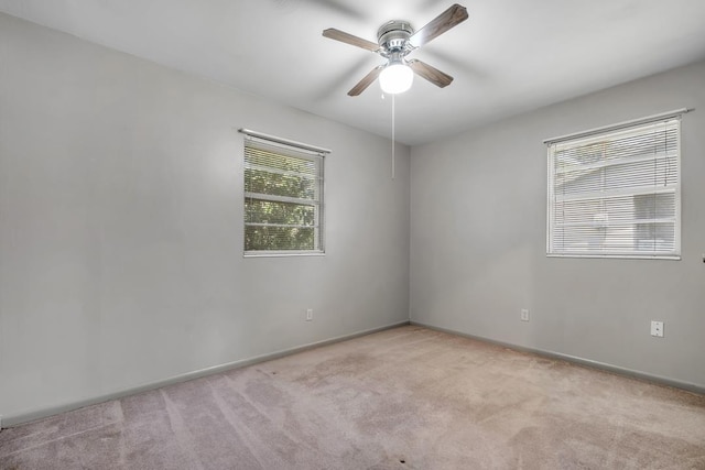 820 Essex Dr, Tallahassee, FL 32304 - spare room with carpet flooring, a ceiling fan, and baseboards