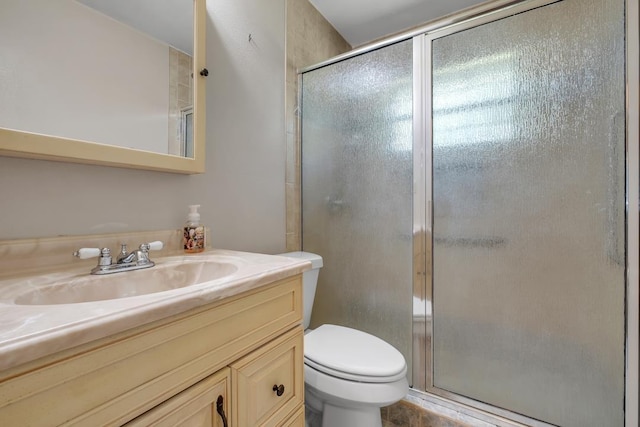 820 Essex Dr, Tallahassee, FL 32304 - full bath with vanity, toilet, and an enclosed shower