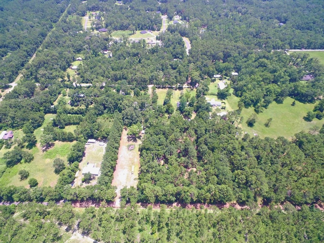30 Ace High Ln, Crawfordville, FL 32327 - aerial view of property and surrounding area with a heavily wooded area