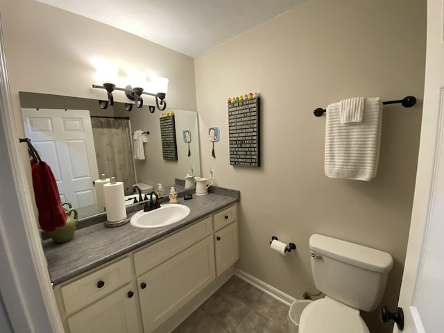 7124 Towner Trce, Tallahassee, FL 32312 - full bathroom with vanity, tile patterned floors, and a shower with curtain