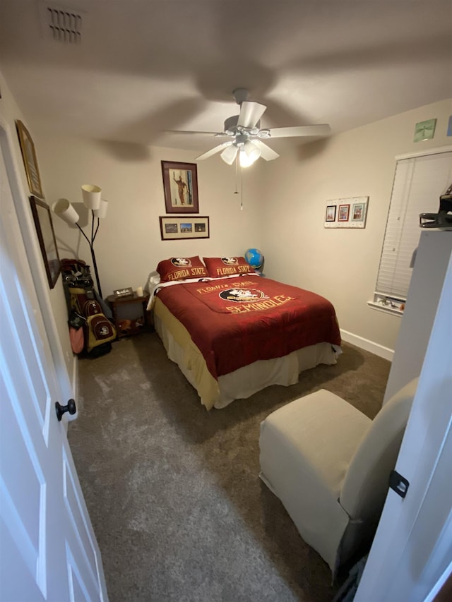 7124 Towner Trce, Tallahassee, FL 32312 - carpeted bedroom with a ceiling fan