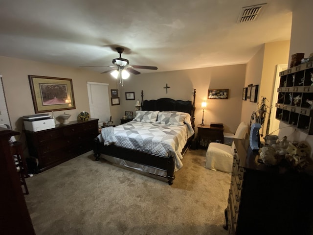 7124 Towner Trce, Tallahassee, FL 32312 - carpeted bedroom featuring a ceiling fan and a closet