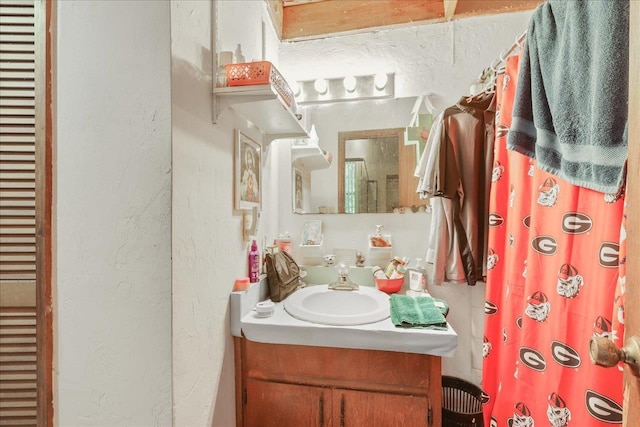 1292 Rumba Ln -, Unit Tallahassee, FL 32304 - bathroom featuring a textured wall and vanity