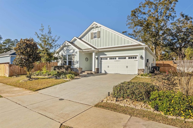 craftsman-style home featuring a garage