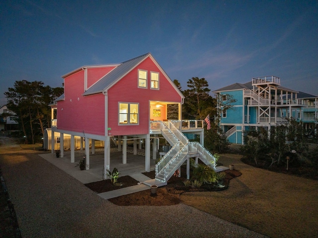 view of playground at dusk