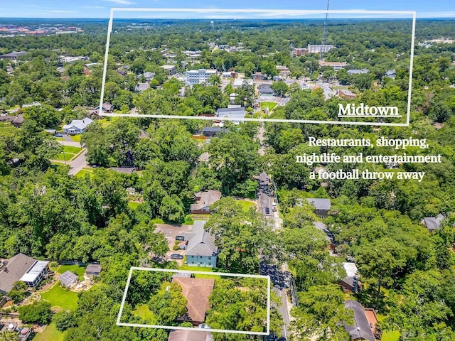 527/529 E 7th Ave -, Unit Tallahassee, FL 32303 - aerial overview of property's location featuring property boundaries highlighted