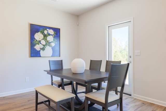 2986 Ervine St, Tallahassee, FL 32308 - dining area with baseboards and light wood-type flooring