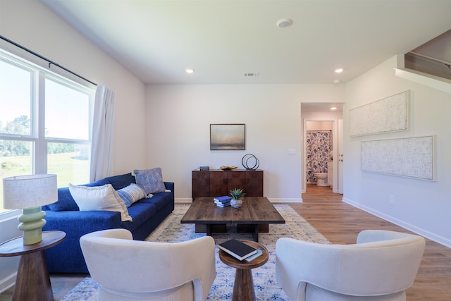 2986 Ervine St, Tallahassee, FL 32308 - living room featuring light wood finished floors and recessed lighting