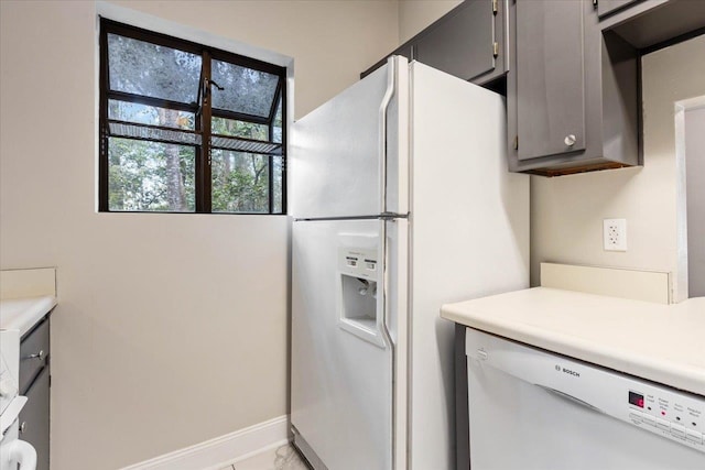 kitchen with white appliances