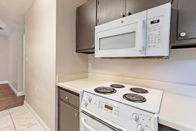 kitchen with white appliances