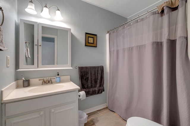 1625 Centerville Rd Unit 20, Tallahassee, FL 32308 - bathroom with vanity and curtained shower