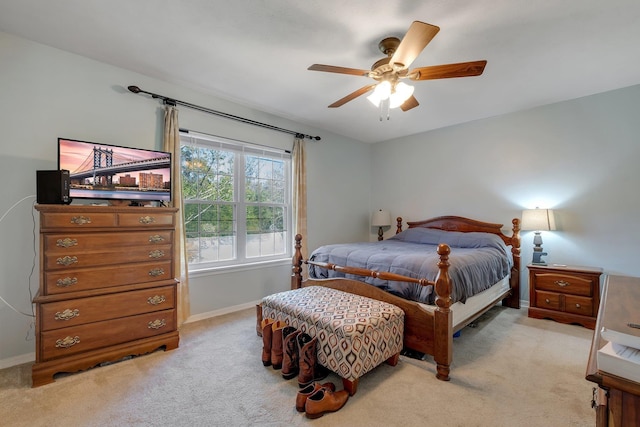 1625 Centerville Rd Unit 20, Tallahassee, FL 32308 - bedroom featuring light carpet and a ceiling fan