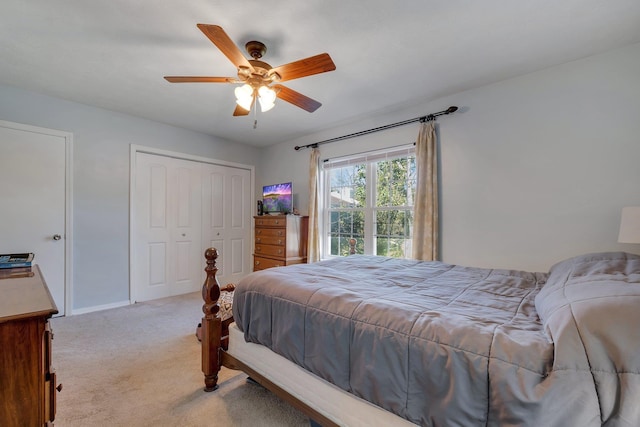1625 Centerville Rd Unit 20, Tallahassee, FL 32308 - bedroom with light carpet and ceiling fan