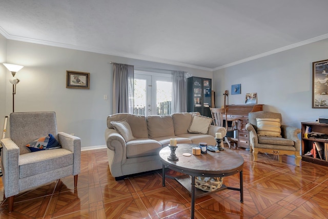 1625 Centerville Rd Unit 20, Tallahassee, FL 32308 - living room with ornamental molding and baseboards