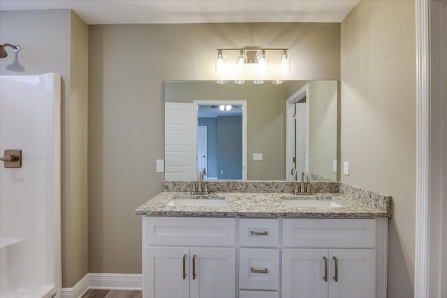 bathroom featuring vanity