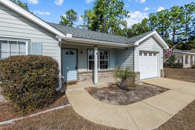 ranch-style house with a garage