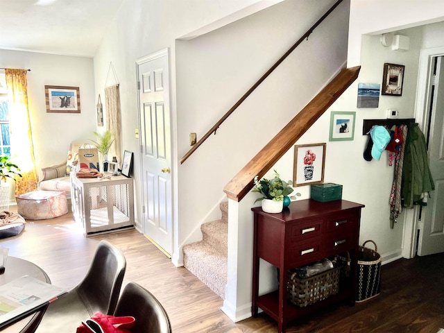 interior space featuring light hardwood / wood-style floors