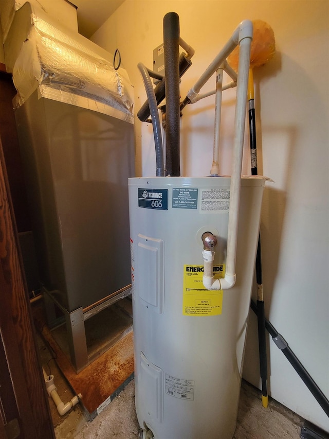 2917 Glover Carlton Rd, Perry, FL 32348 - utility room featuring water heater