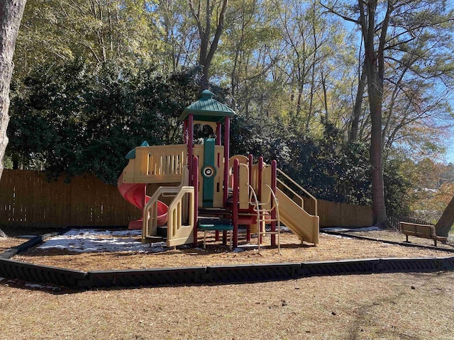 view of jungle gym