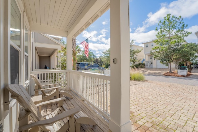 exterior space with a porch