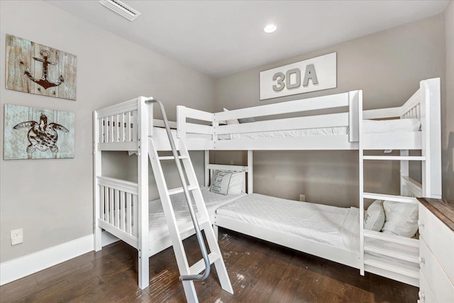 bedroom featuring hardwood / wood-style floors