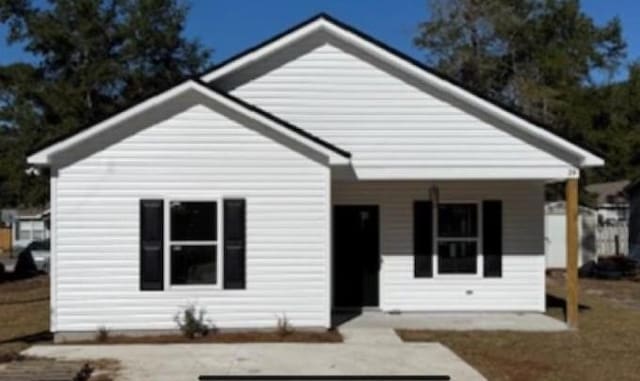 view of front of home with a porch