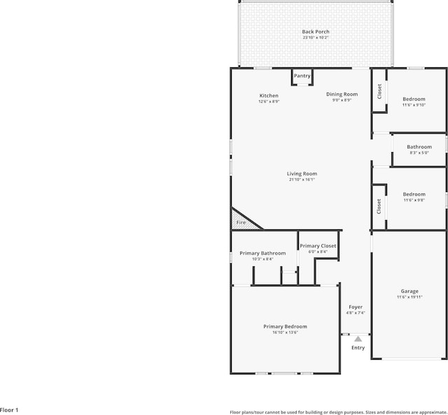 5529 Green Meadows Ct, Tallahassee, FL 32303 - view of property floor plan