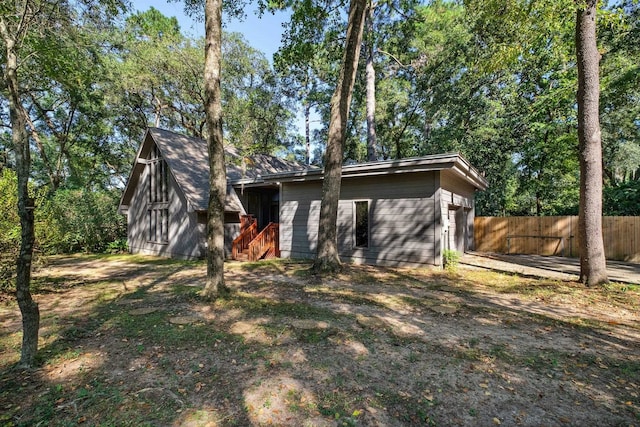 view of rear view of property