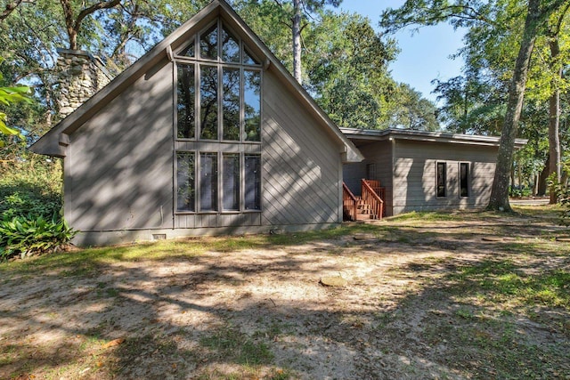 view of rear view of property