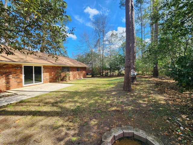 view of yard featuring a patio area