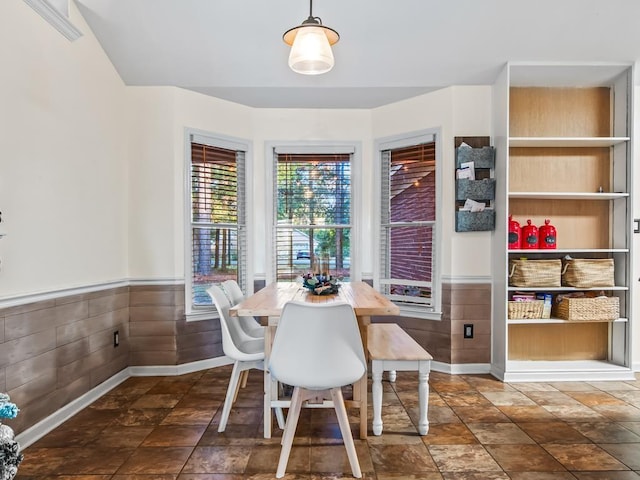 dining area with built in features