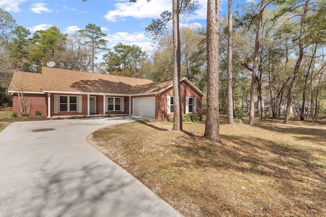 ranch-style house with a garage