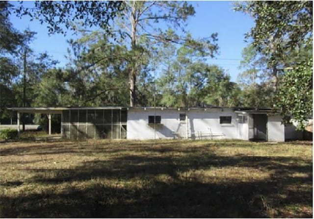 view of rear view of property