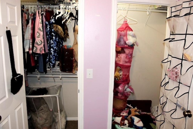 view of closet