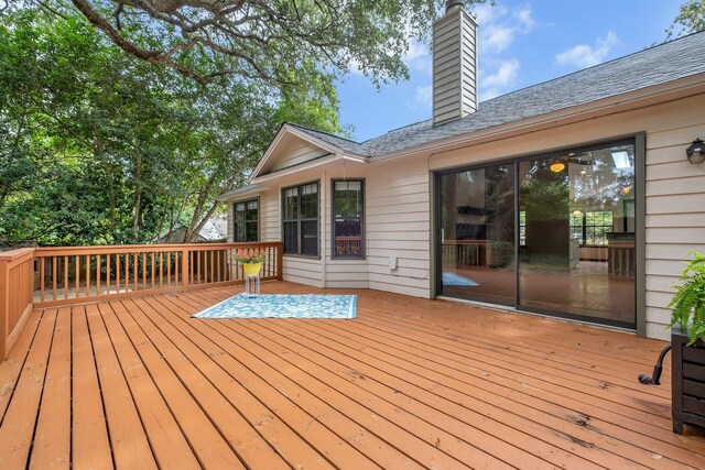 2825 Ohara Dr, Tallahassee, FL 32309 - view of wooden deck