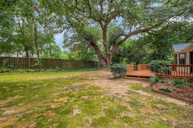 2825 Ohara Dr, Tallahassee, FL 32309 - view of yard with a deck