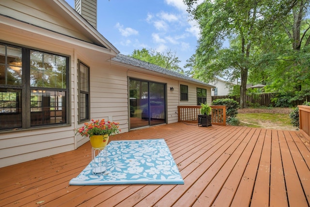 2825 Ohara Dr, Tallahassee, FL 32309 - wooden terrace with a fenced backyard