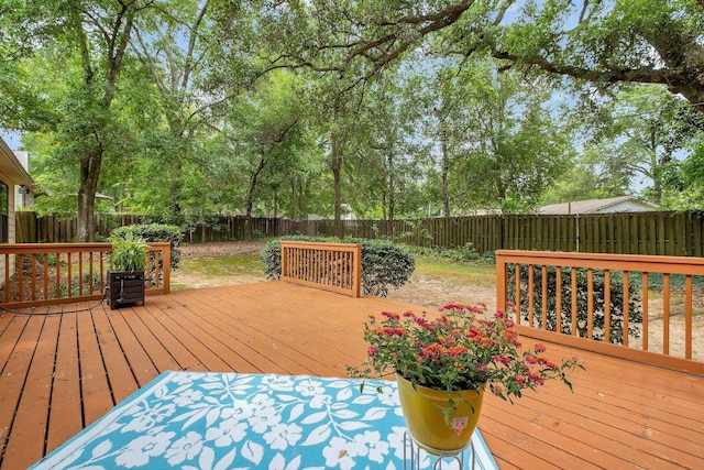 2825 Ohara Dr, Tallahassee, FL 32309 - wooden deck featuring a fenced backyard