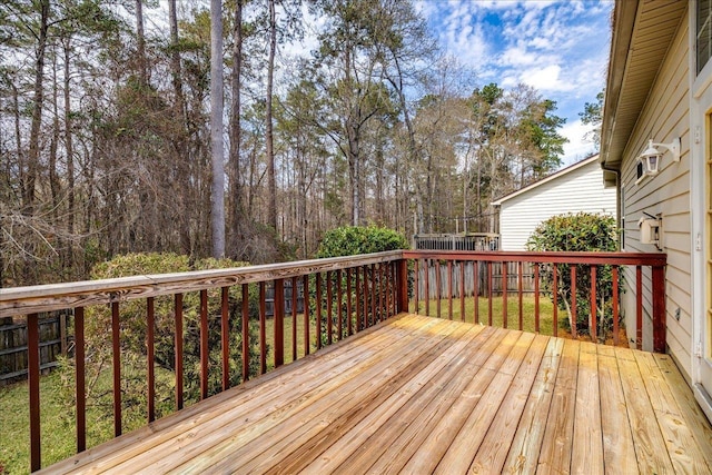 view of deck