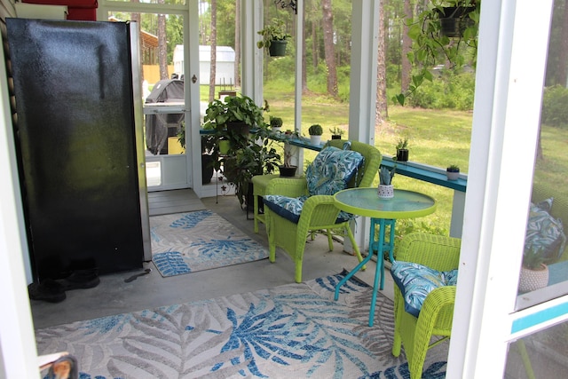 view of sunroom / solarium