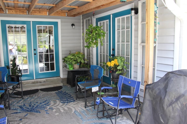 view of patio / terrace with french doors