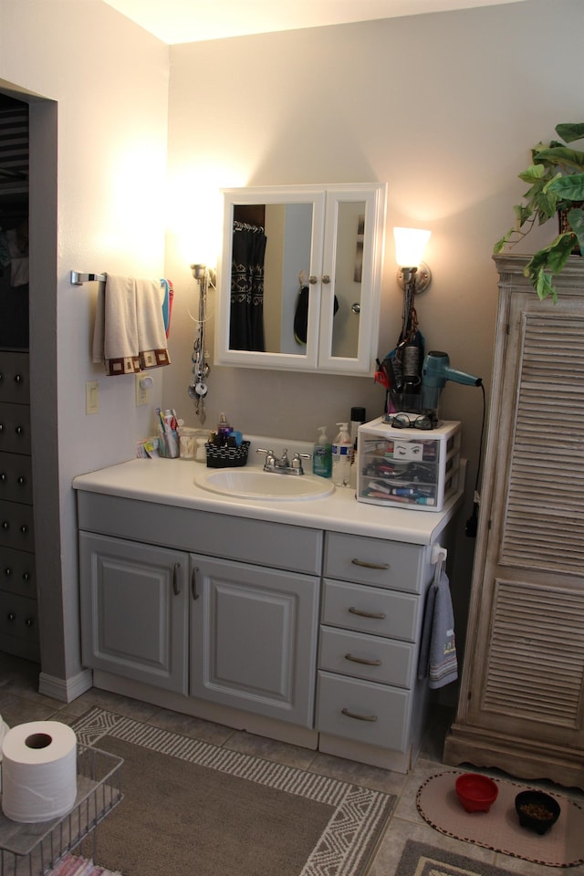 bathroom featuring vanity