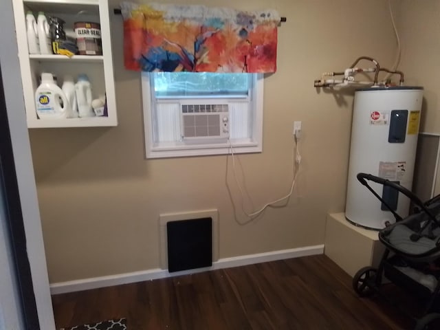 88 Wildwood Dr, Crawfordville, FL 32327 - utility room featuring electric water heater and cooling unit