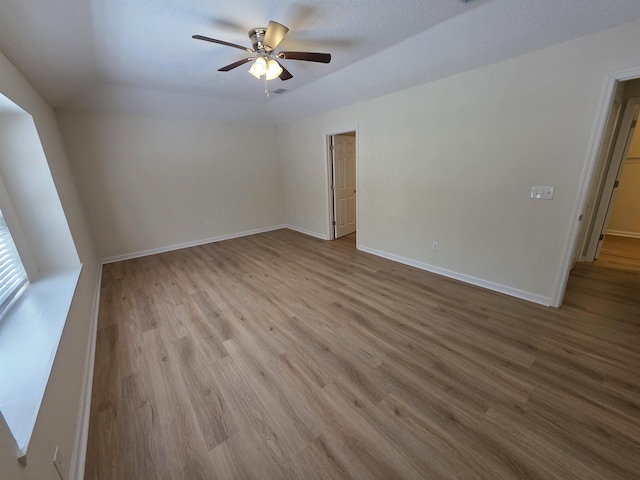 9369 Buck Haven Trl, Tallahassee, FL 32312 - empty room featuring ceiling fan and wood finished floors