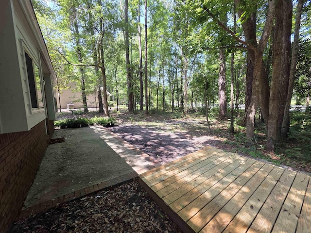 9369 Buck Haven Trl, Tallahassee, FL 32312 - wooden terrace with a patio