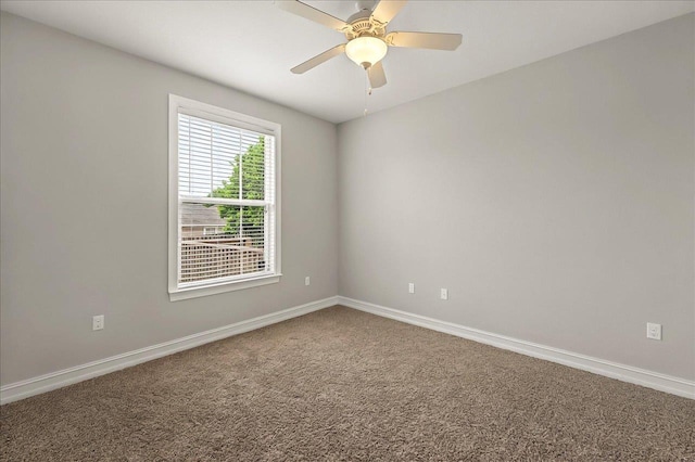 2617 Manassas Way, Tallahassee, FL 32312 - carpeted spare room featuring baseboards and ceiling fan